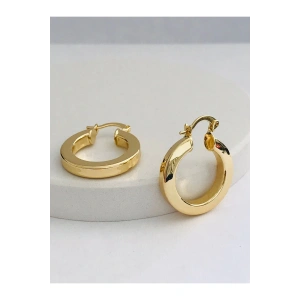 Çelik Kalın Halka Küpe