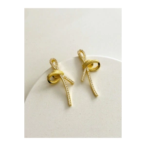 Çelik Taşlı Fiyonk Küpe