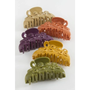 Çiçek Renkli Mandal Toka 8 cm