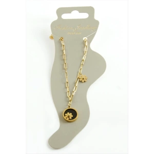 Çiçek Sedef Lüks Çelik Halhal