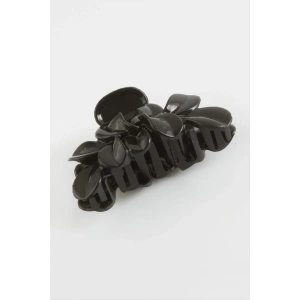 Çiçek Siyah Renkli Mandal Toka 10 cm