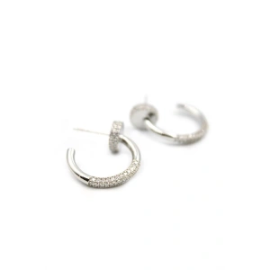 Çivi Küpe - Gümüş