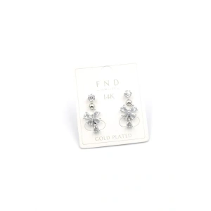 Çoklu Kelebek Küpe - Gümüş