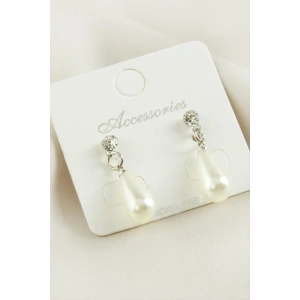 Damla İnci Taşlı Küpe