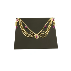 Damla Şerit Taşlı Alınlık