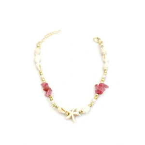 Deniz Kabuğu Halhal - Koyu Pembe