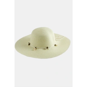 Deniz Kabuğu Hasır Plaj Şapkası