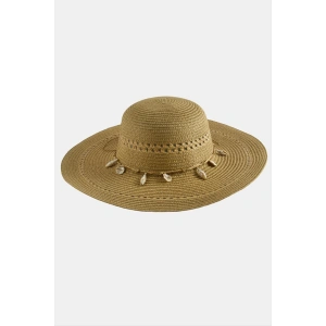 Deniz Kabuğu Hasır Şapka