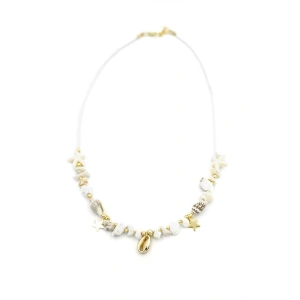 Deniz Kabuğu Kolye - Beyaz