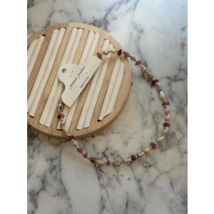 Deniz Kabuğu Kolye - Mor