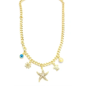 Deniz Yıldızı Kolye - Altın