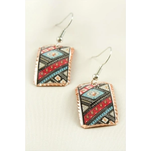 Dikdörtgen Bakır Küpe