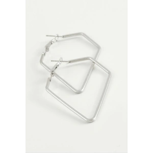 Dikdörtgen Halka Küpe 7 cm