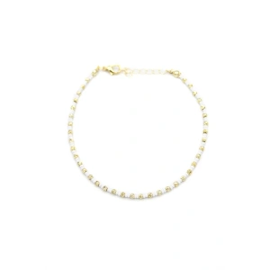 Dorika Boncuk Halhal - Beyaz