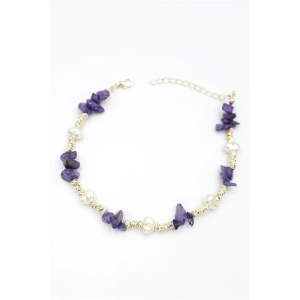 Dorika Taş Halhal - Mor