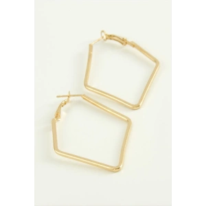 Dörtgen Halka Küpe 6 cm