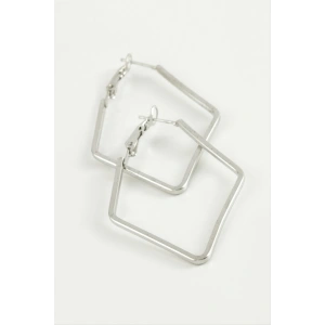 Dörtgen Halka Küpe 6 cm