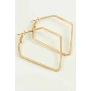 Dörtgen Halka Küpe 7 cm