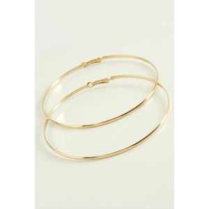 Düz Metal Halka Küpe 9-10 cm