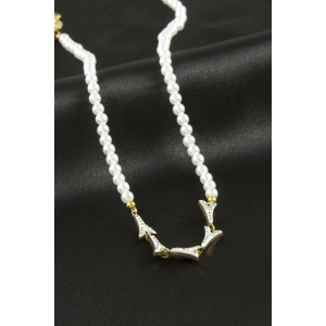 Eyfel Kuesi İnci Lüks Çelik Kolye