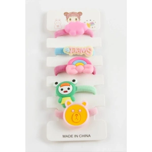 Gökkuşağı Lastikli Toka 5 Adet