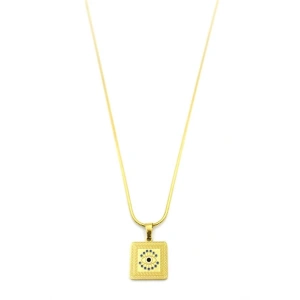 Göz Kolye- 60 cm - Altın