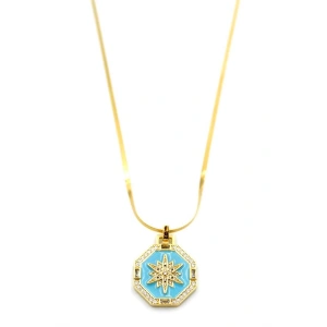 Güneş Kolye - Altın