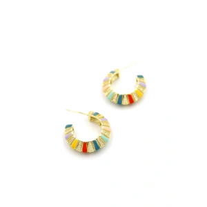 Halka Küpe - ÇOK RENKLİ