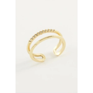 İkili Zirkon Taşlı Yüzük