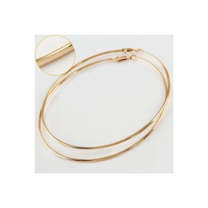 İnce Boru Metal Halka Küpe 8-9-10 cm