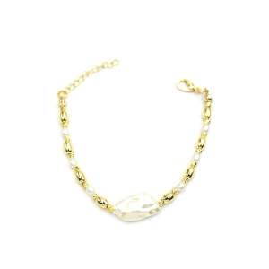 İnci Bileklik - Altın