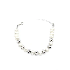İnci Bileklik - Gümüş