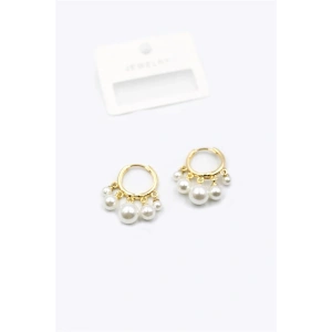 İnci Sallantılı Shakira Küpe - Altın