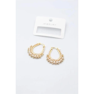 İncili Küpe - Altın