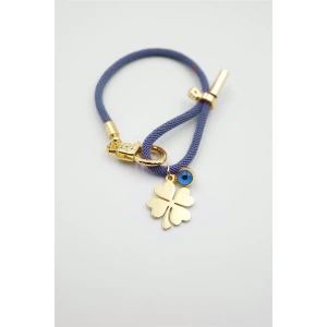 İpli Yonca Bileklik - Mavi