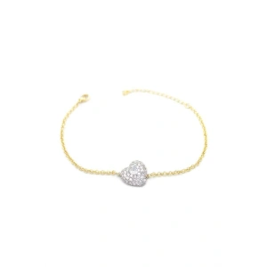 Kalp Bileklik - Beyaz