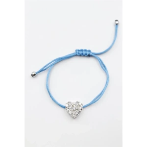 Kalp İp Bileklik - Turkuaz
