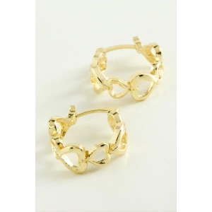 Kalp Kilitli Halka Küpe