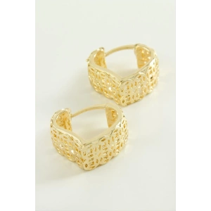 Kalp Kilitli Halka Küpe