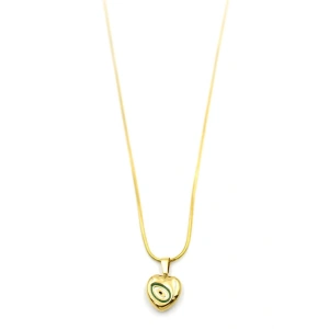 Kalp Kolye - 60 cm - Altın