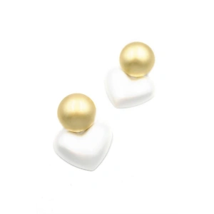 Kalp Küpe - Gümüş