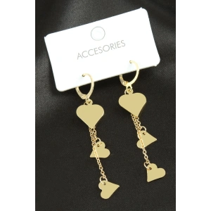 Kalp Sallantılı Trend Metal Küpe