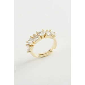 Kalp Zirkon Taşlı Yüzük