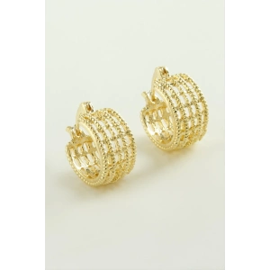 Kare Kilitli Halka Küpe