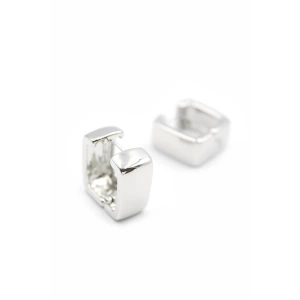 Kare Küpe - Gümüş