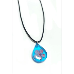 Kartopu Çiçeği Damla Epoksi Kolye