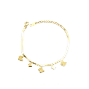 Kelebek Bileklik - Altın