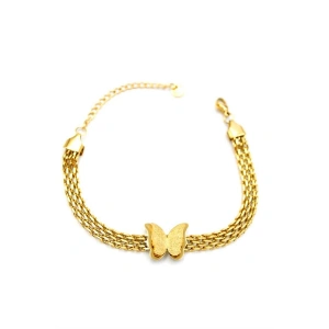 Kelebek Bileklik - Altın