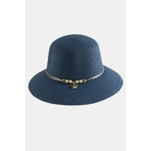 Kelebek İnci Hasır Şapka