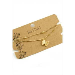 Kelebek Lüks Çelik Halhal